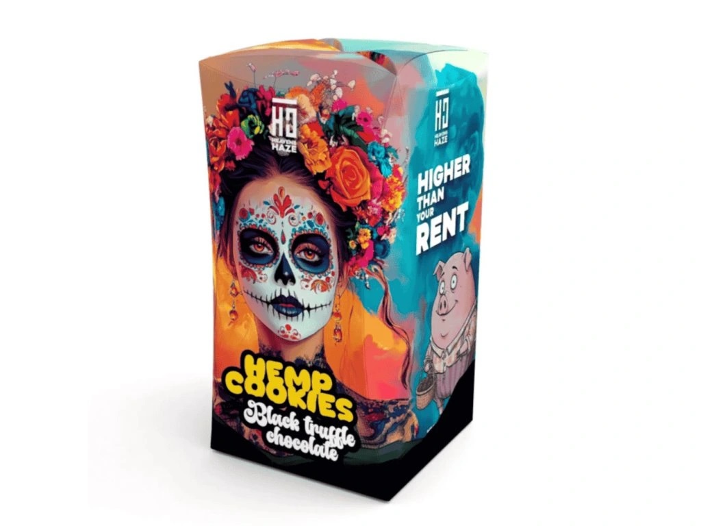 Heavens Haze Hemp Cookies Black Truffle Chocolate 100 g
