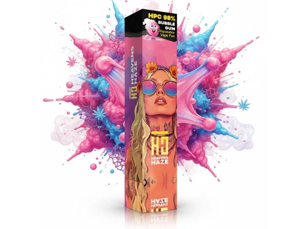 Heavens Haze HPC 98% Bubble Gum ? Jednorazov? vape ? 1 ml
