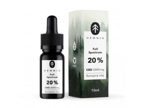 Full Spectrum CBD Konopný olej 20%, 2000 mg, 10 ml