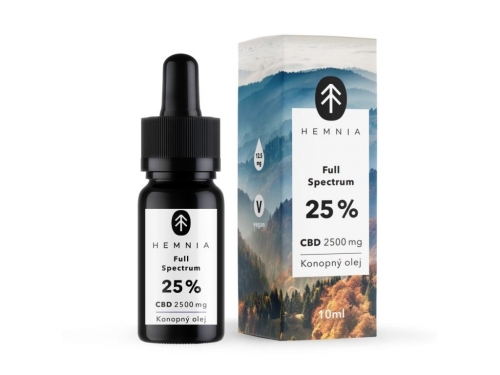 Full Spectrum CBD Konopný olej 25%, 2500 mg, 10 ml