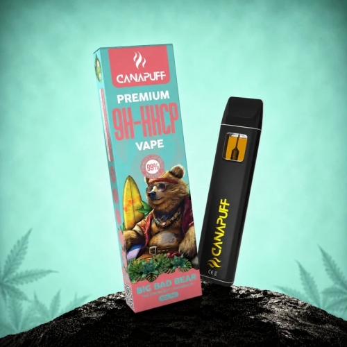 9H-HHCP Vape Big Bad Bear 99% - Jednorázovka - CanaPuff - 1ml