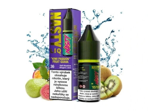NASTY LIQ Kiwi Passion Fruit Guava 10ml - Soľný liquid Nikotín: 20mg